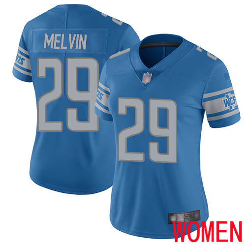 Detroit Lions Limited Blue Women Rashaan Melvin Home Jersey NFL Football 29 Vapor Untouchable